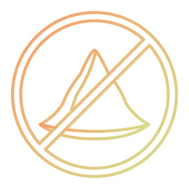 no watermelon icon. vector illustration