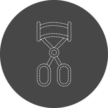 Kirpik Curler simgesinin vektör illüstrasyonu