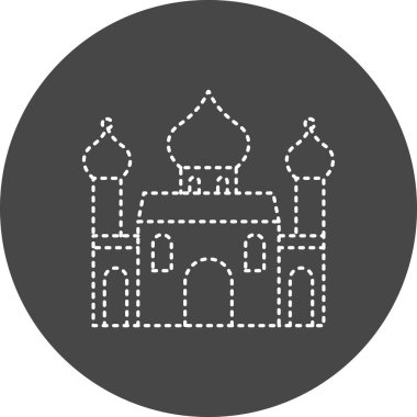 Ortodoks Kilisesi simgesi, vektör illüstrasyonu