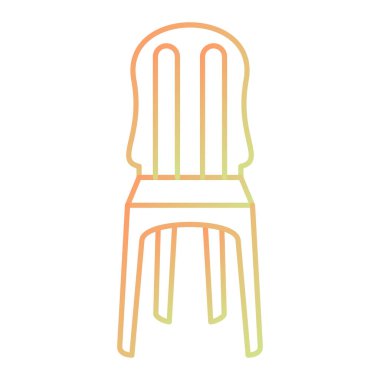 wooden chair icon vector illustration design