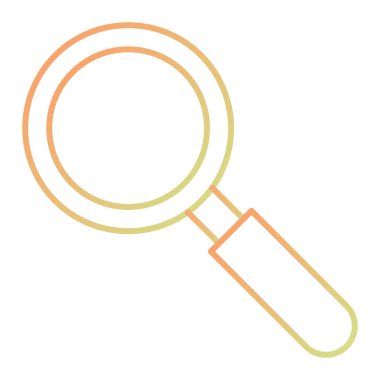 Büyüteç simgesi. vektör illüstrasyonu