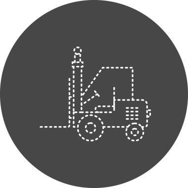vector illustration of Forklift icon