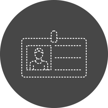 Press card Vector Glyph Icon Design 