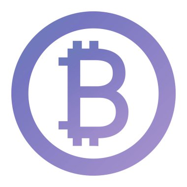 bitcoin. Web simgesi basit illüstrasyon