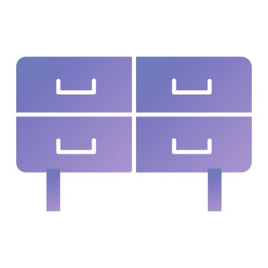 Modern b 'nin vektör illüstrasyonu çekmece simgesinden yoksun