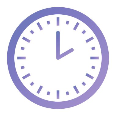 Saat. Web simgesi basit illüstrasyon