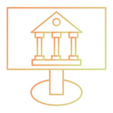 Modern eğitim ikonunun vektör illüstrasyonu