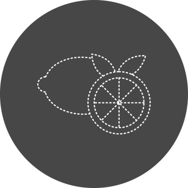 Limon simgesinin vektör illüstrasyonu