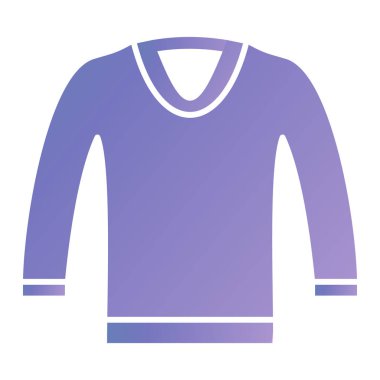 Gömlek ikonu. Web için kıyafet vektör sembolünün basit bir illüstrasyonu