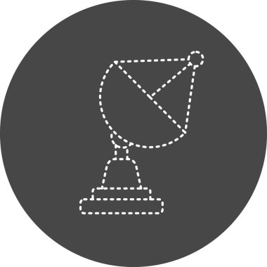 Uydu simgesinin vektör illüstrasyonu