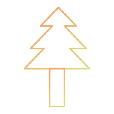 Noel ağacı simgesi vektör illüstrasyonuName