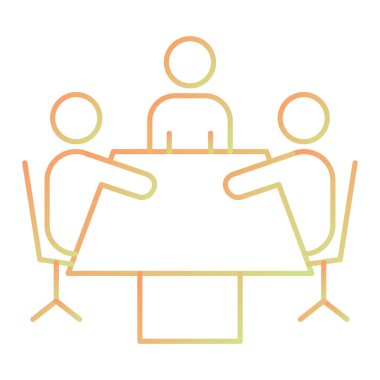 Bir grup insanın vektör çizimi