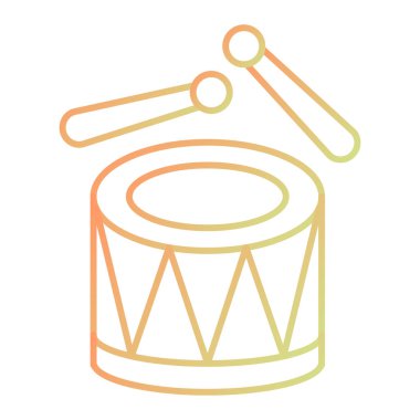 davul simgesi vektör illüstrasyonu