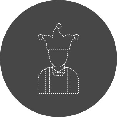 Joker web icon. vector illustration