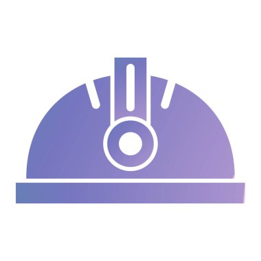 Kask simgesi vektör illüstrasyonu