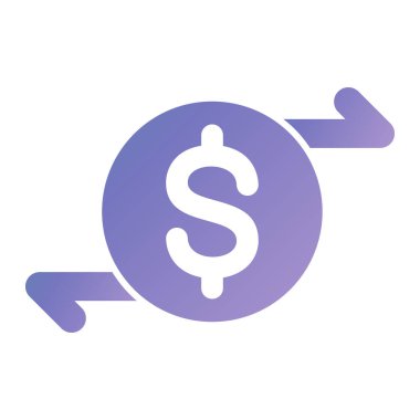 Dolar işareti simgesi, vektör çizimi