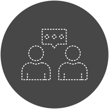 vector illustration of Communication people icon