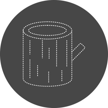 Günlük kaydı simgesinin vektör illüstrasyonu