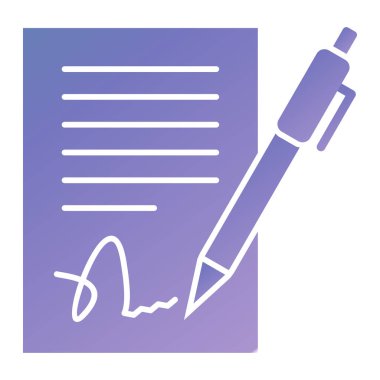 Belge. Web simgesi basit illüstrasyon