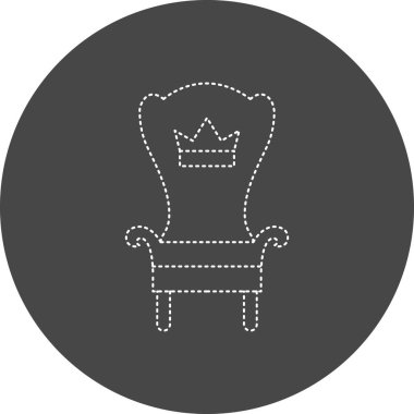 Taht simgesinin vektör illüstrasyonu