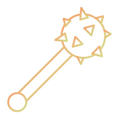 sihirli değnek düz simgesi, vektör, illüstrasyon