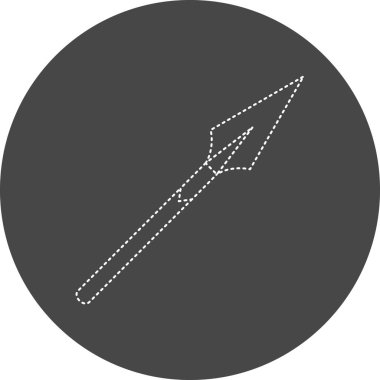 vector illustration of military knife icon