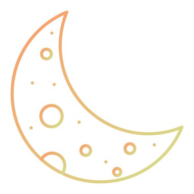 cartoon moon with sun and shadow