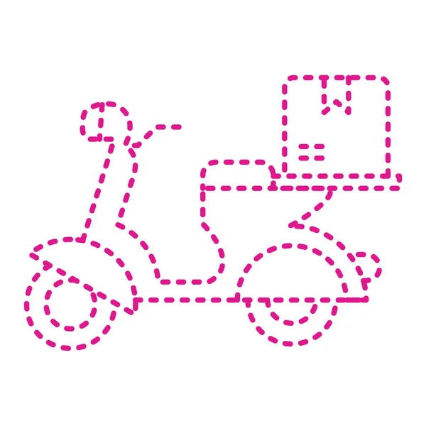 Scooter Icon Colorful Design Vector Illustration — Stock Vector