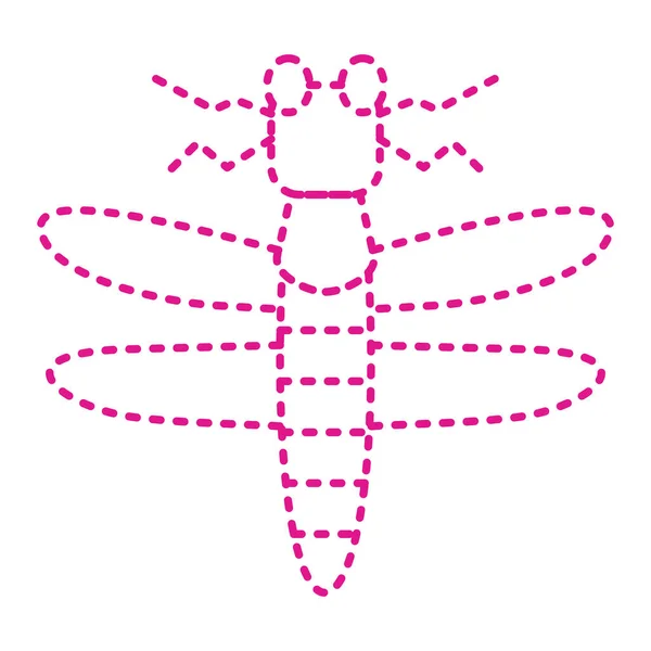 Значок Комахи Бабка Начерк Ілюстрації Піктограм Бабка Інтернету — стоковий вектор