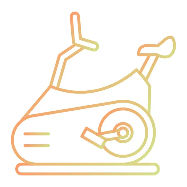 Sport Bicycle Web Simple Icon Illustration — Stockový vektor