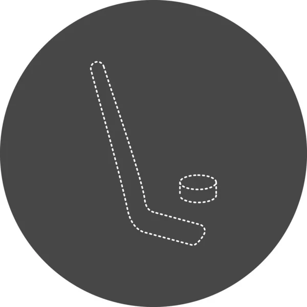 Vector Illustration Hockey Icon — Stok Vektör
