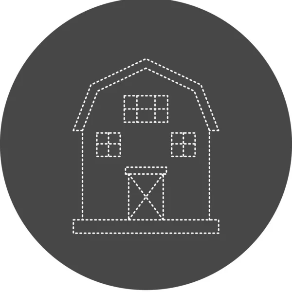 Barn Icon Vector Illustration Simple Design — Vetor de Stock