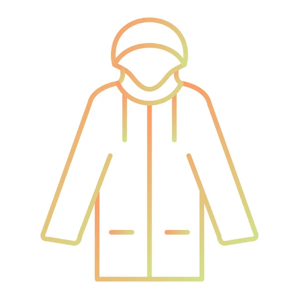Male Coat Icon Vector Illustration — Stock Vector