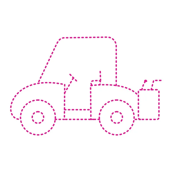 Car Vehicle Icon Cartoon Delivery Truck Vector Illustration Web — ストックベクタ