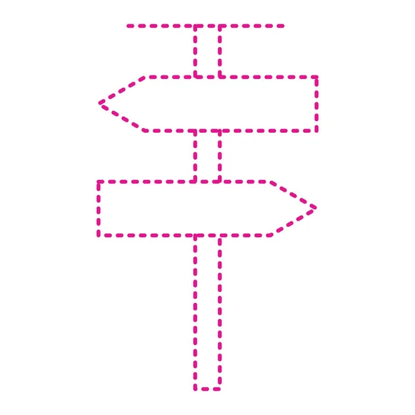 Direction Arrow Sign Icon Thin Line Symbol —  Vetores de Stock