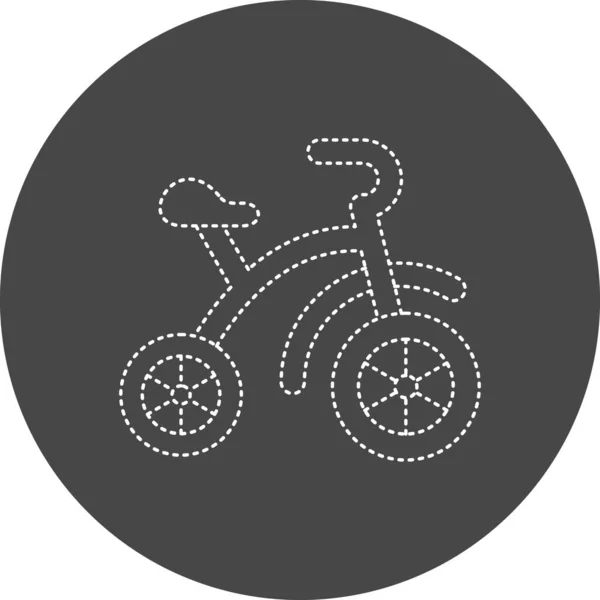 Vector Illustration Tricycle Icon — Stockvektor