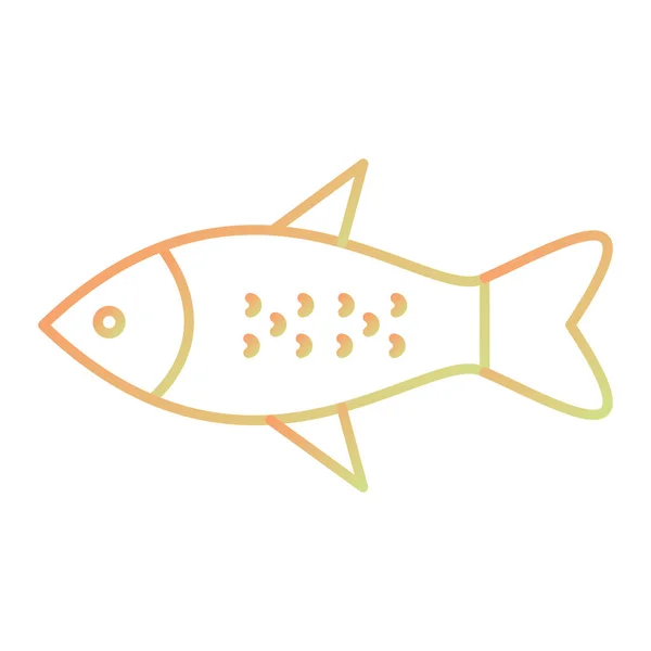 Fish Icon Simple Illustration Sea Life Vector Icons Web — 스톡 벡터