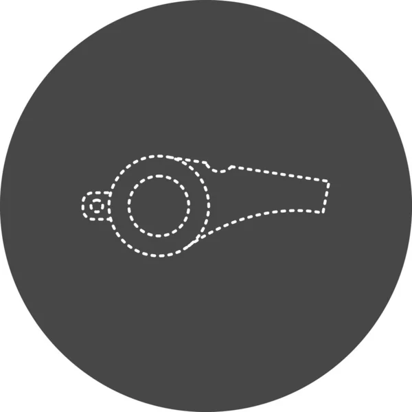 Whistle Icon Simple Web Illustration — Vetor de Stock