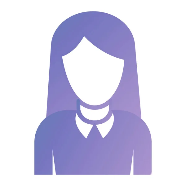 Female Avatar Web Icon Simple Illustration — Image vectorielle