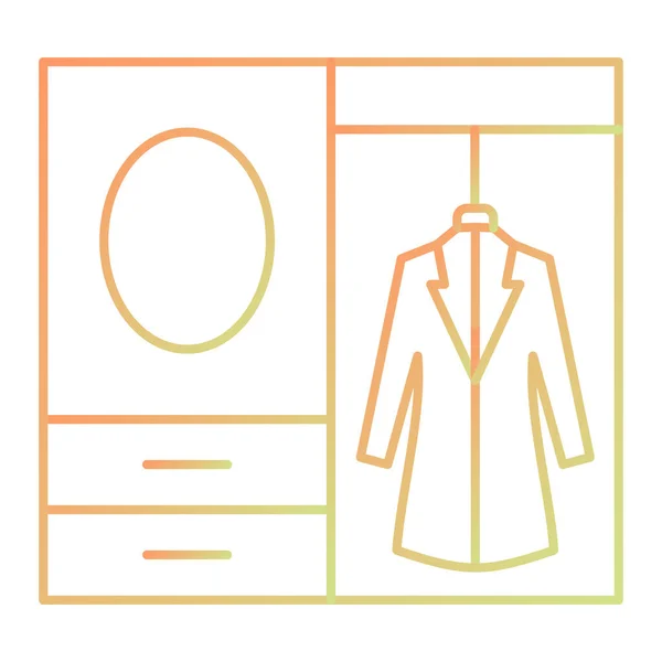 Vektor Illustration Eines Kleiderbügel Symbols — Stockvektor
