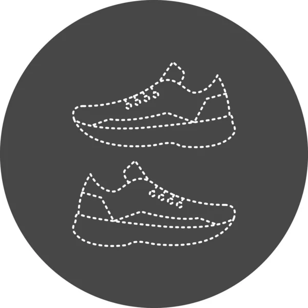 Vector Illustration Modern Shoes Icon — Stock vektor