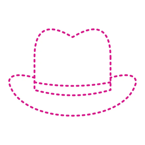 Hat Icon Cartoon Cowboy Accessory Vector Symbol Stock Illustration Web — Vetor de Stock