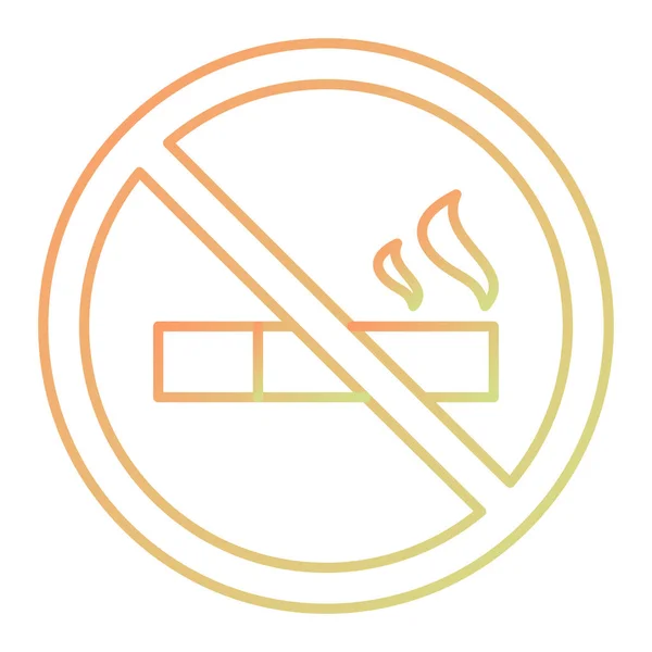 Smoking Web Simple Icon Illustration — 图库矢量图片