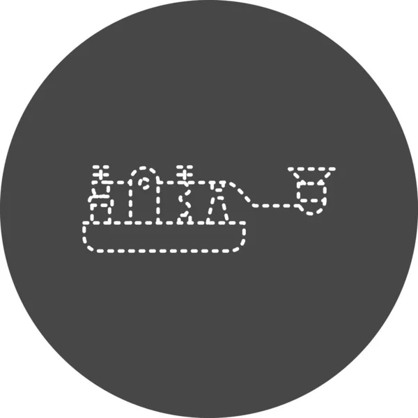 Morse Code Vector Glyph Icon Design — ストックベクタ