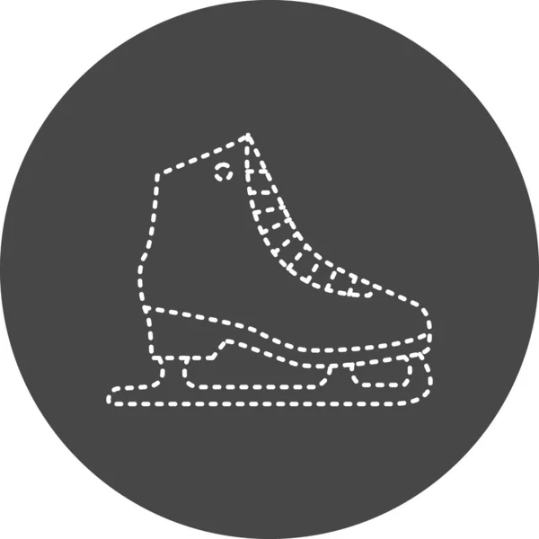 Vector Illustration Ice Skate — Stockový vektor