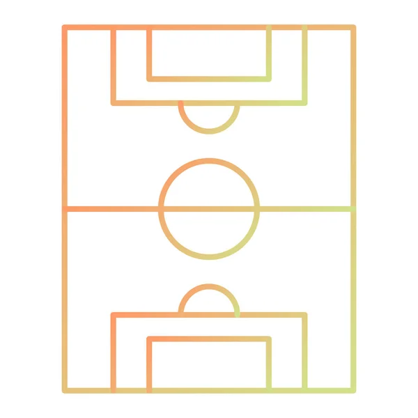 Basketball Court Icon Simple Illustration Soccer Ball Vector Icons Web — Vettoriale Stock