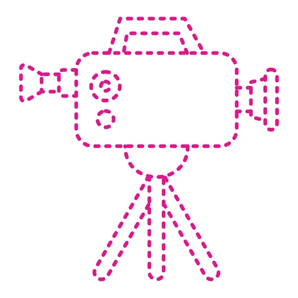 Video Camera Icon Outline Illustration Movie Projector Vector Icons Web — Stock Vector