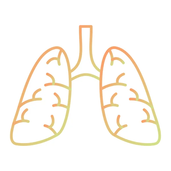 Vector Illustration Cartoon Icon Lungs — Stock Vector