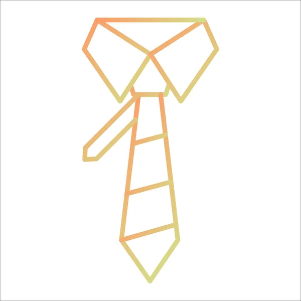 Tie Icon Simple Illustration Necktie Vector Isolated Outline Style — Stockvektor