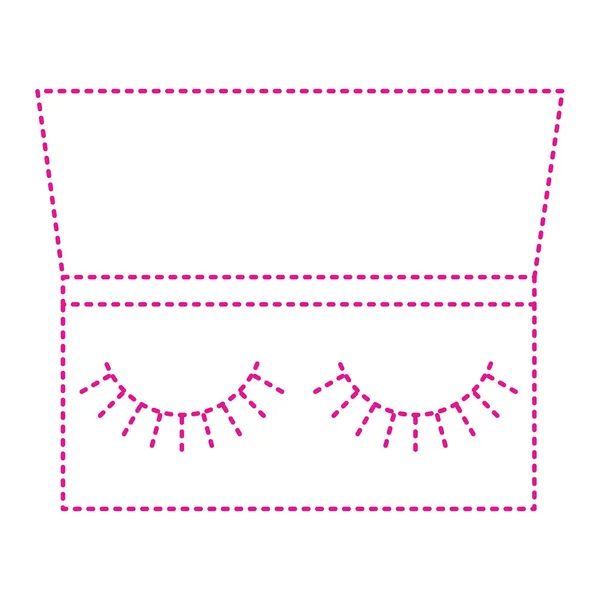 Pink Purple Diamond Box Ribbon Vector Illustration — Vetor de Stock